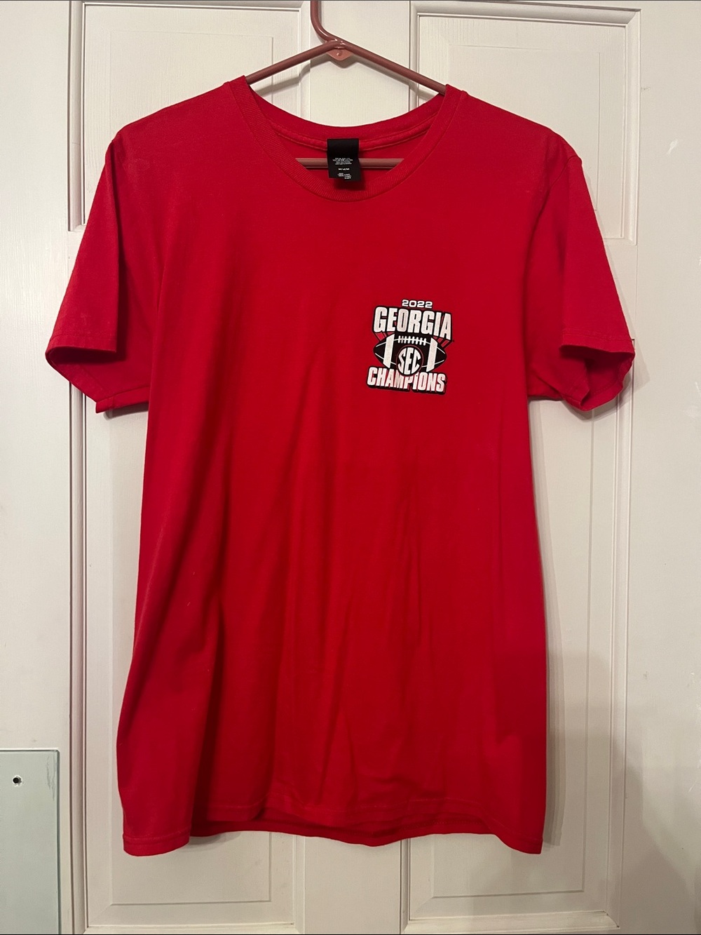 Hanes Red Georgia SEC Champions Crew Neck Tee